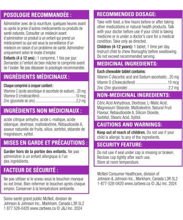 Zarbee's Daily Multivitamin Chewables + Immune 28 count - Buy Online on GoSupps.com