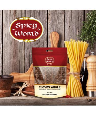 Whole Cloves Bulk 400g Bag (14oz) - Great for Foods Tea Pomander Balls and even Potpourri - by Spicy World - Buy Online on GoSupps.com