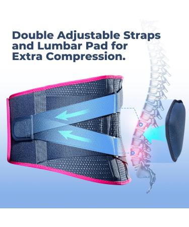Tintol Premium Back Brace - Adjustable Lumbar Support for Lower Back Pain Relief | Lightweight & Removable Pad | Ideal for Sciatica Scoliosis Herniated Discs | L Size (Belly: 39-45 - Buy Online on GoSupps.com