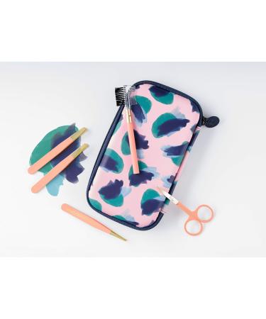 Pretty Useful Tools | Eyebrow Kit | Camo Coral | Stainless Steel | Scissors & Tweezers Included - Buy Online on GoSupps.com