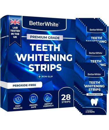 Professional Teeth Whitening Strips 14 Treatments - Enamel Safe - Non-Sensitive Formula - Peroxide-Free Whitening Strips - Dentist Formulated Teeth Whitening Kit (28 Strips) 28 Count (Pack of 1)