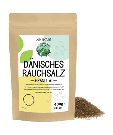 Alpi Nature Alpi Nature Danish Smoked Salt Granules 1-3 mm 400g Cold Smoked Beechwood Sea Salt Granules