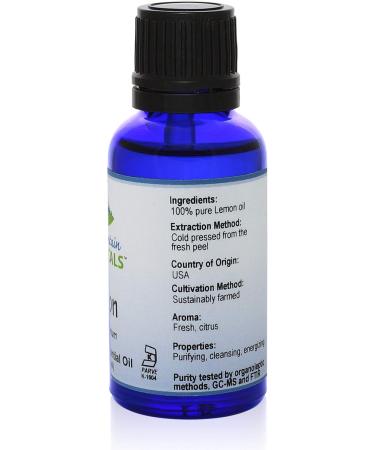 Lemon Essential Oil - 100% Pure Natural & Kosher Certified Citrus Limonum - 1 oz (30 ml) Bottle - Buy Online on GoSupps.com