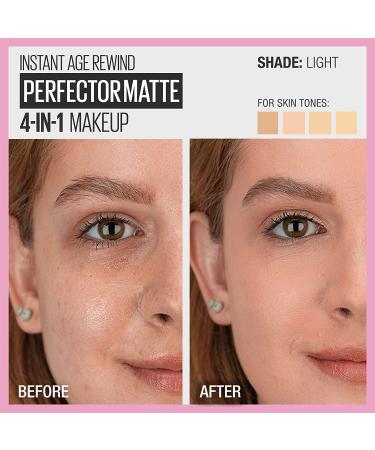 Maybelline Instant Age Rewind 4-In-1 Matte Makeup 01 Light - 1 Count - Buy Online on GoSupps.com