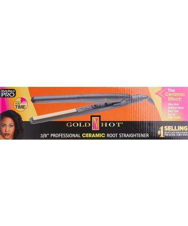 Gold N Hot GH2137 Professional Ceramic Straightening Iron - 3/8 Inch Curved Plates | International Shipping Available - Buy Online on GoSupps.com