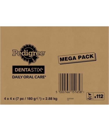 PEDIGREE DENTASTIX for Medium Dogs 10-25kg - 112 Chew Sticks (Pack of 4 Boxes of 28 Treats) - Oral Hygiene Scientifically Proven Daily Teeth Cleaning - Buy Online on GoSupps.com