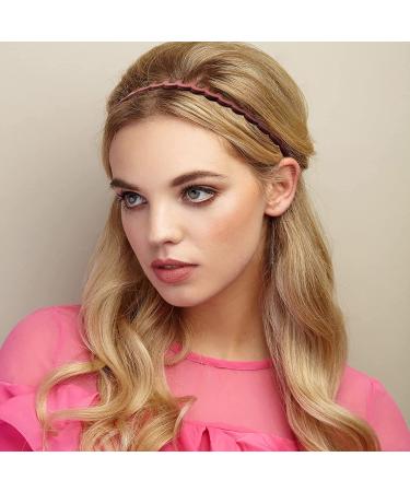 Springtime Colorful Comb Headbands for Women - 6pcs Plastic Hairbands with Teeth Zip Zap Hair Hoop - Girls Model 2 - Buy Online on GoSupps.com