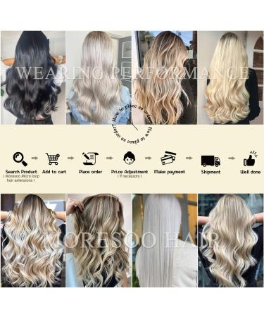 Real Hair Microring Extensions - Brown Cold Fusion #2 Remy Hair 50g 45cm - Moresoo - Buy Online on GoSupps.com