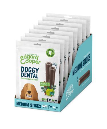 Edgard & Cooper Treats Dental Stick Medium - Eucalyptus & Apple - (8 x 7 stick pack) Natural Dog Chew Sticks Dental Hygiene One per Day Low Calorie Long Chewing Fresh Breath Eucalyptus/Apple 1 count (Pack of 56)