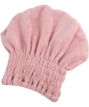 Fast-Drying Pink Polyester Hair Towel Cap - Super Absorbent Shower Hood for Quick Drying - Buy Online on GoSupps.com