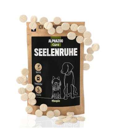 Alphazoo soul rest i Natural sedative for dogs I 50 x tablets with hemp oil and valerian |Against stress and fear |For more relaxation 75g - 50 tablets - Buy Online on GoSupps.com