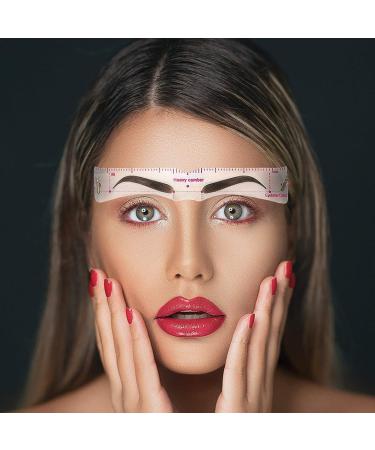 Teuvo Eyebrow Template Set - 12 Stylish Stencils & Brush for Quick 3-Minute DIY Eyebrows | Reusable & Beginner-Friendly - Buy Online on GoSupps.com