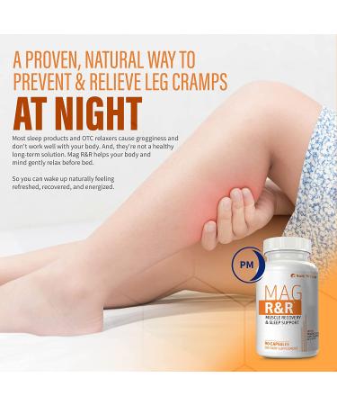 SaltWrap Mag R&R - Nighttime Muscle Cramps & Relaxation Support | Natural Sleep Aid with Magnesium Glycinate | 90 Capsules - Buy Online on GoSupps.com