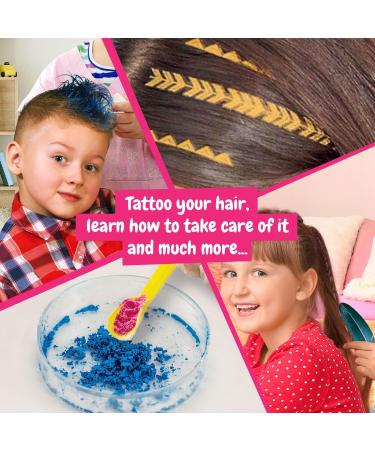 Science4you Hair Studio - Hair Chalks for Girls and Boys Hair Accessories Gift Set with Temporary Hair Dye for Kids Hair Tattos and much more Games Toys And Gifts for Girls and Boys 8+ Year olds - Buy Online on GoSupps.com