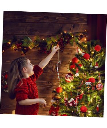 Zerodeko 150 Pcs Simulated Candy Cane Christmas Pendants Sugar Candy Canes Hanging Cane Ornaments Plastic - Buy Online on GoSupps.com