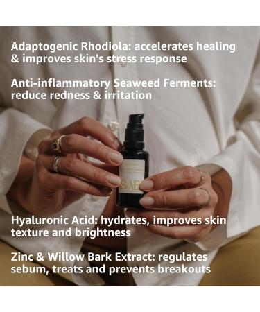 All-Natural Antioxidant Serum: 100% Vegan Collagen Serum Natural Hyaluronic Acid Vitamin C + Seaweed Ferments. For Hormonal Breakout Prone Skin 30ml |The SABI Active Nutrient Sensitive Skin Serum - Buy Online on GoSupps.com