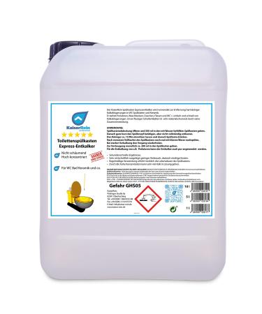 Kaiserein toilet cistern Express detaler in the 5L canister (InH.5.5kg) - Extra strong lime -lime deposits for limescale deposits in toilet sink boxes and ceramics descaler cistern cleaner 5 l (1 Pack)