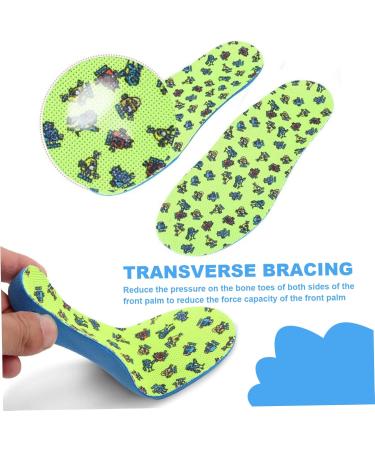 Kids Shoe Inserts for Flat Feet - 1 Pair Breathable Arch Support Insoles (Size 24-27) for Sneakers - Buy Online on GoSupps.com