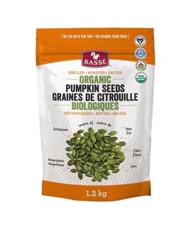 Bass Organic Dry Roasted & Shelled Pumpkin Seeds 1.2kg