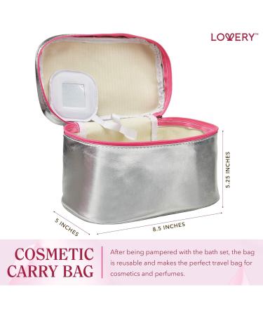 Cherry Blossom Spa Gift Basket Set for Women - Luxury Bath and Body Set with Lotions, Bath Bombs, Mirror, Travel Bag - Perfect Christmas Gift - Buy Online on GoSupps.com