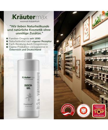 Herbal Max Verbena Shower Gel also as shampoo liquid soap and liquid soap 1 x 1000 ml - Buy Online on GoSupps.com