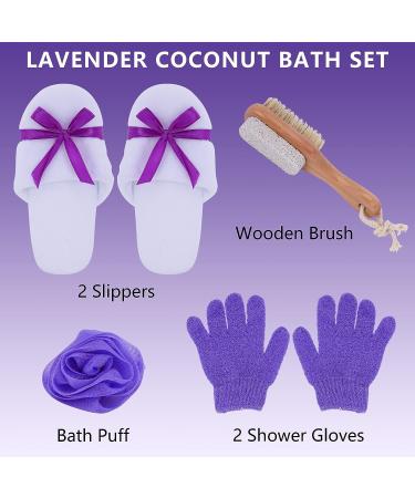 Lavender Spa Gift Basket for Women - Bath & Beauty Set with Bubble Bath, Body Lotion - Great Gift Idea - Buy Online on GoSupps.com