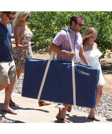 GoSports Canvas Cornhole Carrying Case - PRO Grade 4' x 2' Regulation Size - Navy Blue, Gray, or Natural Canvas - Buy Online on GoSupps.com