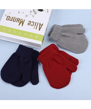 URATOT 6 Toddler Magic Stretch Knitted Mittens | Winter Warm Soft Baby Gloves 5-8 Years | Variety of Colors Available - Buy Online on GoSupps.com