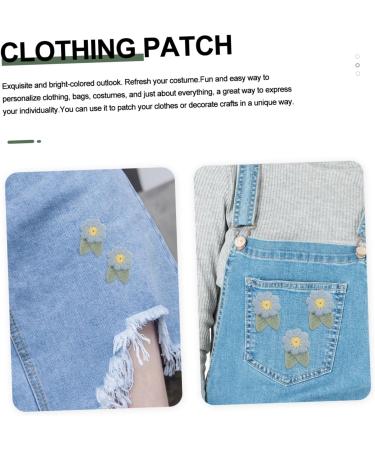 Lurrose 30 Pcs Embroidery Accessories Girls Clothes Woven Pendant Light Shade Flower Applique Clothing Dress Bluex3pcs 2.8X2.2cmx3pcs - Buy Online on GoSupps.com