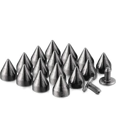 100 Sets 9MM Gun Metal Spikes and Studs - Screw Back Rapid Rivets for Clothing, Shoes, Leather Craft - Punk Studs and Spikes Accessories - Buy Online on GoSupps.com