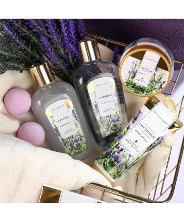 SPA LUXETIQUE Women's 10-Piece Bath Gift Set - Lavender Fragrance Wellness Set | Perfect Birthday & Mother's Day Gift with Hand Cream Shower Gel Bubble Bath & More - Buy Online on GoSupps.com