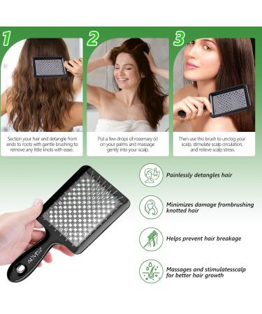 Rosemary Essential Oil for Hair Growth | 100% Organic with Scalp Massager - Nourishes & Stimulates Hair - Buy Online on GoSupps.com