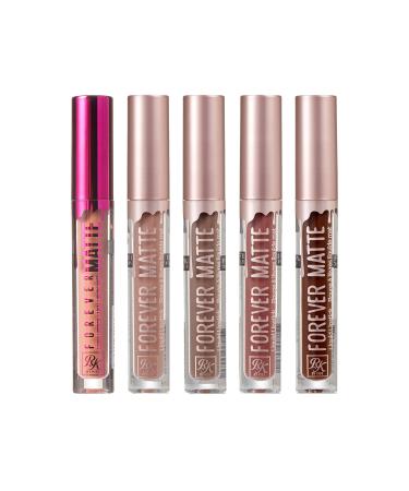Ruby Kisses Forever Matte Liquid Lipstick 5 Pack - RFML02&05&07&12&19 1 Set