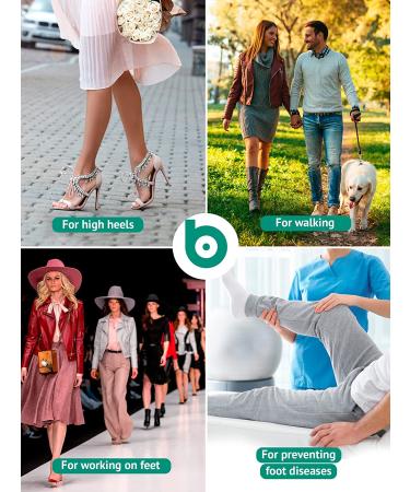 Metatarsal Pads Ball of Foot Cushion 3 Pairs - Gel Inserts for High Heels - Pain Relief & Prevention Insoles - Buy Online on GoSupps.com