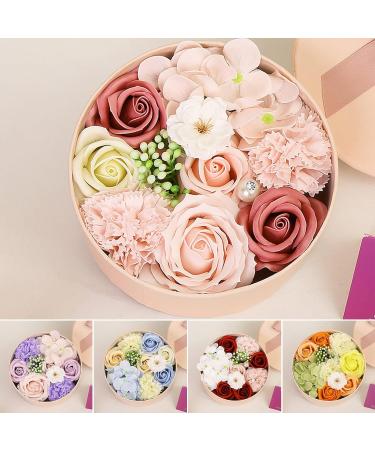 Buy Soap Rose Flower Gift Box - Floral Scented Bath Soap for Birthdays Weddings & Valentine's Day - Buy Online on GoSupps.com