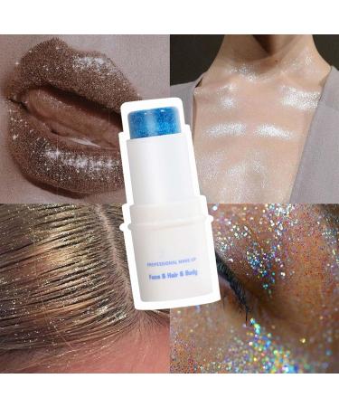  EONFAVE Glitter Stick Face Body Glitter Stick 3 Colors Cream Thick Glitter Waterproof Face Body Hair Eye Lip Stick - Buy Online on GoSupps.com