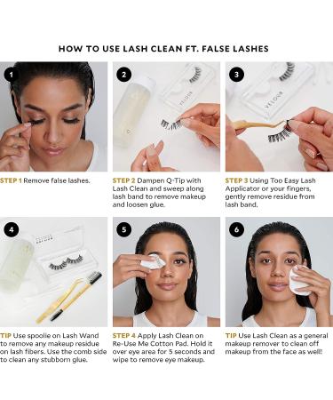 Velour Lash Clean - Oil-Free Liquid Makeup Remover for Eyes & False Lashes - Gentle & Vegan (50ml) - Buy Online on GoSupps.com