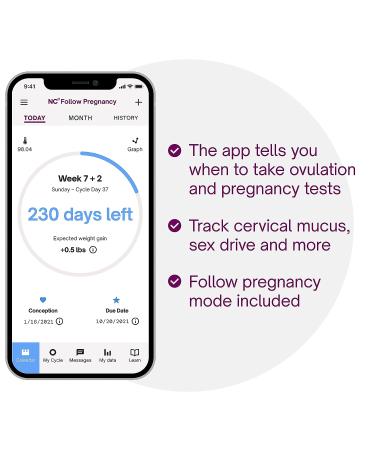 Natural Cycles Plan a Pregnancy Kit - 6 Month Subscription with Basal Thermometer | Ovulation + Pregnancy Tests | BBT Fertility Tracker (iOS & Android Compatible) - Buy Online on GoSupps.com