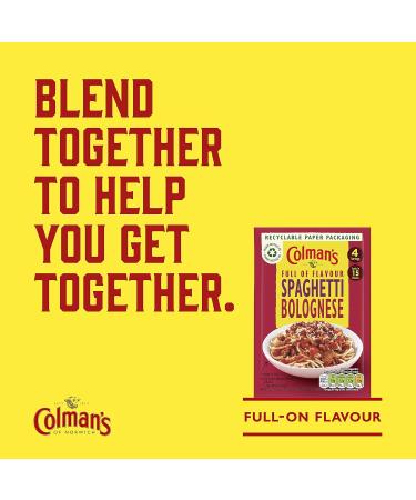 Colman's Spaghetti Bolognese Recipe Mix Delicious with Grated Cheddar Cheese Quick to Prepare Sauce Mix 44 g - Buy Online on GoSupps.com