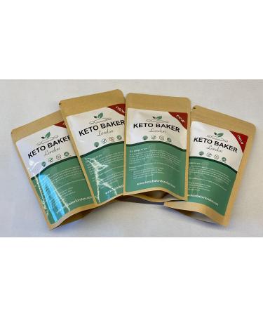 Keto Baker London Bread and Cake Mix - Selection of 4 Mug Breads: Onion Mixed Seeds Pizza and Rosemary Vegan Gluten-Free and Low-Carb