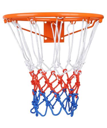 Mumicol Basketball Net Replacement Heavy Duty Basketball Nets Outdoor Or Indoor Standard Basketball Hoop Net Fits 12 Loops 1 Pack