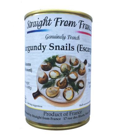 Straight from France French Helix Pomatia Wild Burgundy Canned Escargots Snails (4 Dozens)