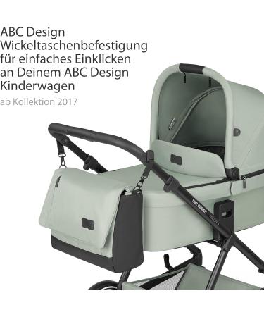 ABC Design Diaper Bag Urban | Crossbody Messenger Bag with Baby Accessories | Large Compartment & Wide Shoulder Strap - Polyester Pine - Buy Online on GoSupps.com