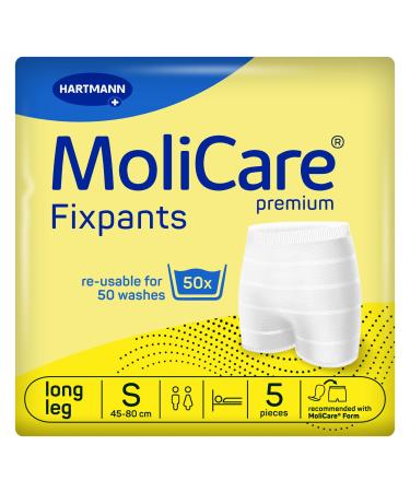 Molicare Premium Fixing Pants: Washable incontinence Fixing pants suitable for molicare shape and molicare premium shape S 60x5 pieces S 60x5 pieces