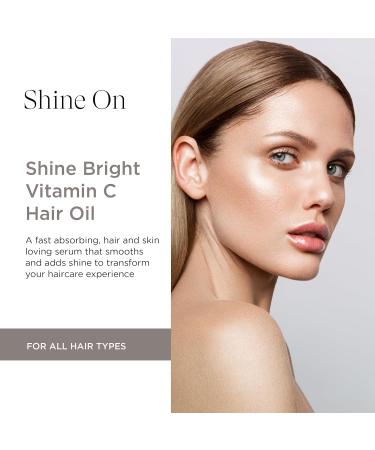 Intelligent Nutrients Shine Bright Vitamin C Hair Oil - Luxurious Radiance & Strengthening for All Hair Types - Vegan 1.7 Oz - Buy Online on GoSupps.com