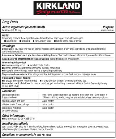 Aller-Tec Allergy Relief - 365 Tablets | Fast Shipping Worldwide | Buy Online - Buy Online on GoSupps.com