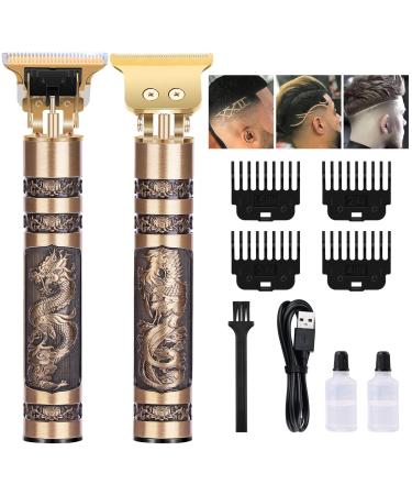 Guijiyi Beard Trimmer Men Professional Hair Clippers Men Cordless Electric Hair Trimmer Precision T Blade Trimmer USB Rechargeable Beard Grooming Kit Dragon