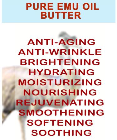 Botanical Beauty PURE EMU OIL BUTTER 100% Natural RAW Virgin Unrefined for Face Body Hands Feet Nails Hair and Lip Care (8 Fl Oz) 8 Ounce (Pack of 1) - Buy Online on GoSupps.com