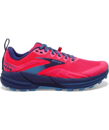 Brooks Cascadia 16 Women's Trail Running Shoe Pink/Flambe/Cobalt 8.5 - Buy Online on GoSupps.com
