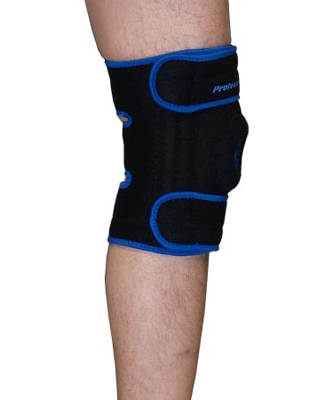 Protexx Knee Sport Protective Support Brace - Durable Plastic Stays - Black - Ideal for Injury Recovery & Active Lifestyle - Buy Online on GoSupps.com